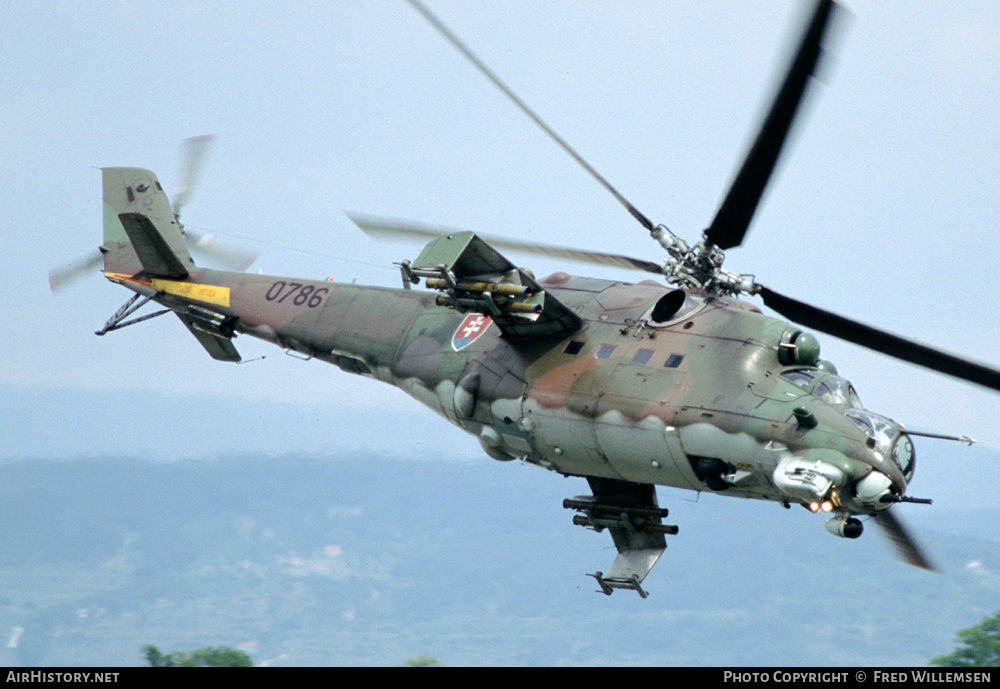 Aircraft Photo of 0786 | Mil Mi-24V-1 | Slovakia - Air Force | AirHistory.net #300412