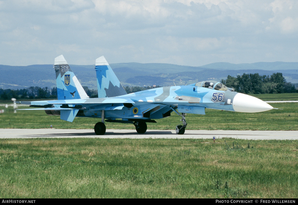 Aircraft Photo of 56 blue | Sukhoi Su-27P1M | Ukraine - Air Force | AirHistory.net #300420