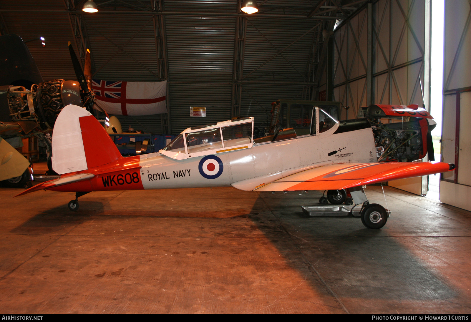 Aircraft Photo of WK608 | De Havilland DHC-1 Chipmunk T10 | UK - Navy | AirHistory.net #300471