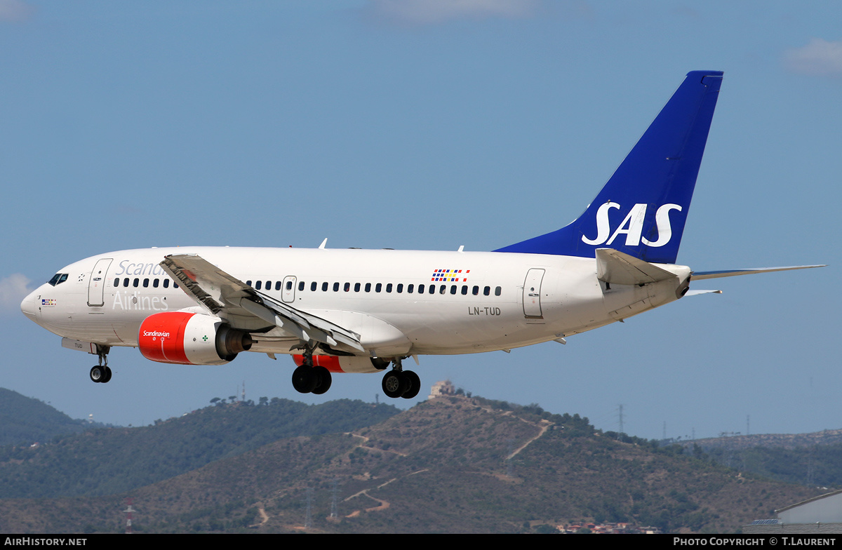 Aircraft Photo of LN-TUD | Boeing 737-705 | Scandinavian Airlines - SAS | AirHistory.net #300482