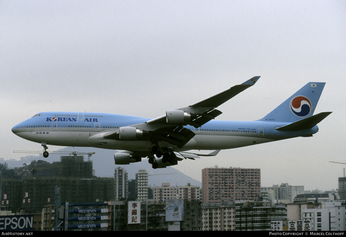 Aircraft Photo of HL7472 | Boeing 747-4B5 | Korean Air | AirHistory.net #300555