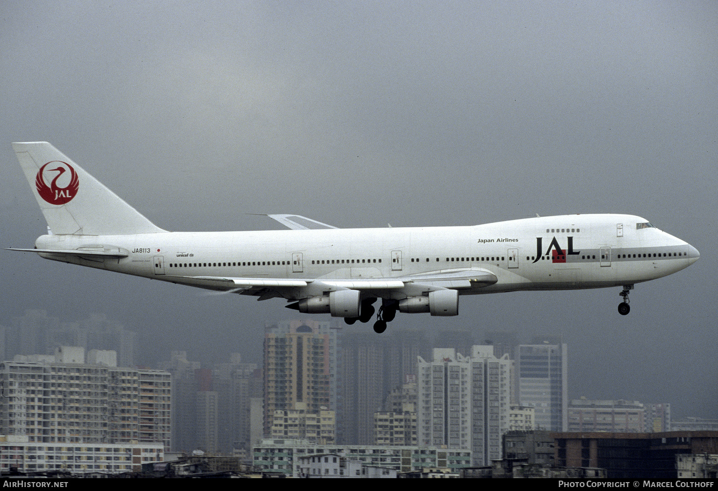 Aircraft Photo of JA8113 | Boeing 747-246B | Japan Airlines - JAL | AirHistory.net #300561