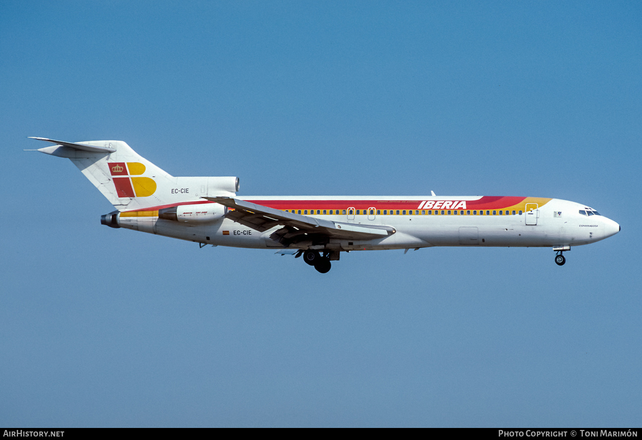 Aircraft Photo of EC-CIE | Boeing 727-256/Adv | Iberia | AirHistory.net #300631