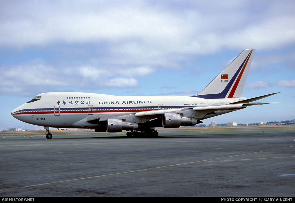 Aircraft Photo of B-1880 | Boeing 747SP-09 | China Airlines | AirHistory.net #300633