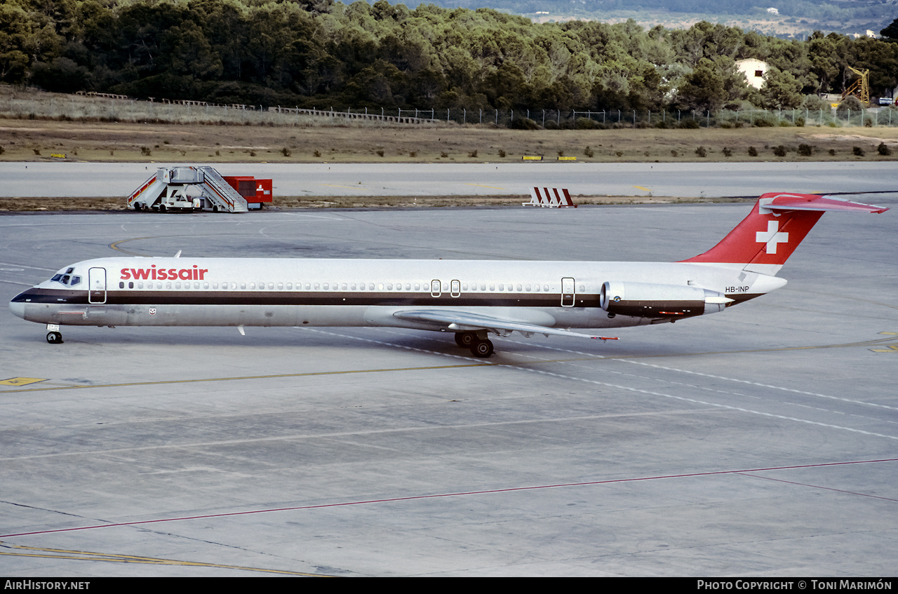 Aircraft Photo of HB-INP | McDonnell Douglas MD-81 (DC-9-81) | Swissair | AirHistory.net #300644