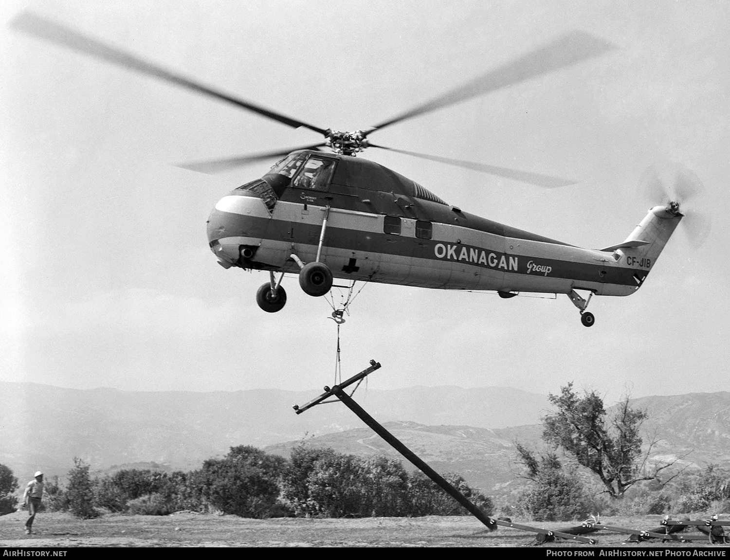 Aircraft Photo of CF-JIB | Sikorsky S-58B | Okanagan Helicopters | AirHistory.net #300674