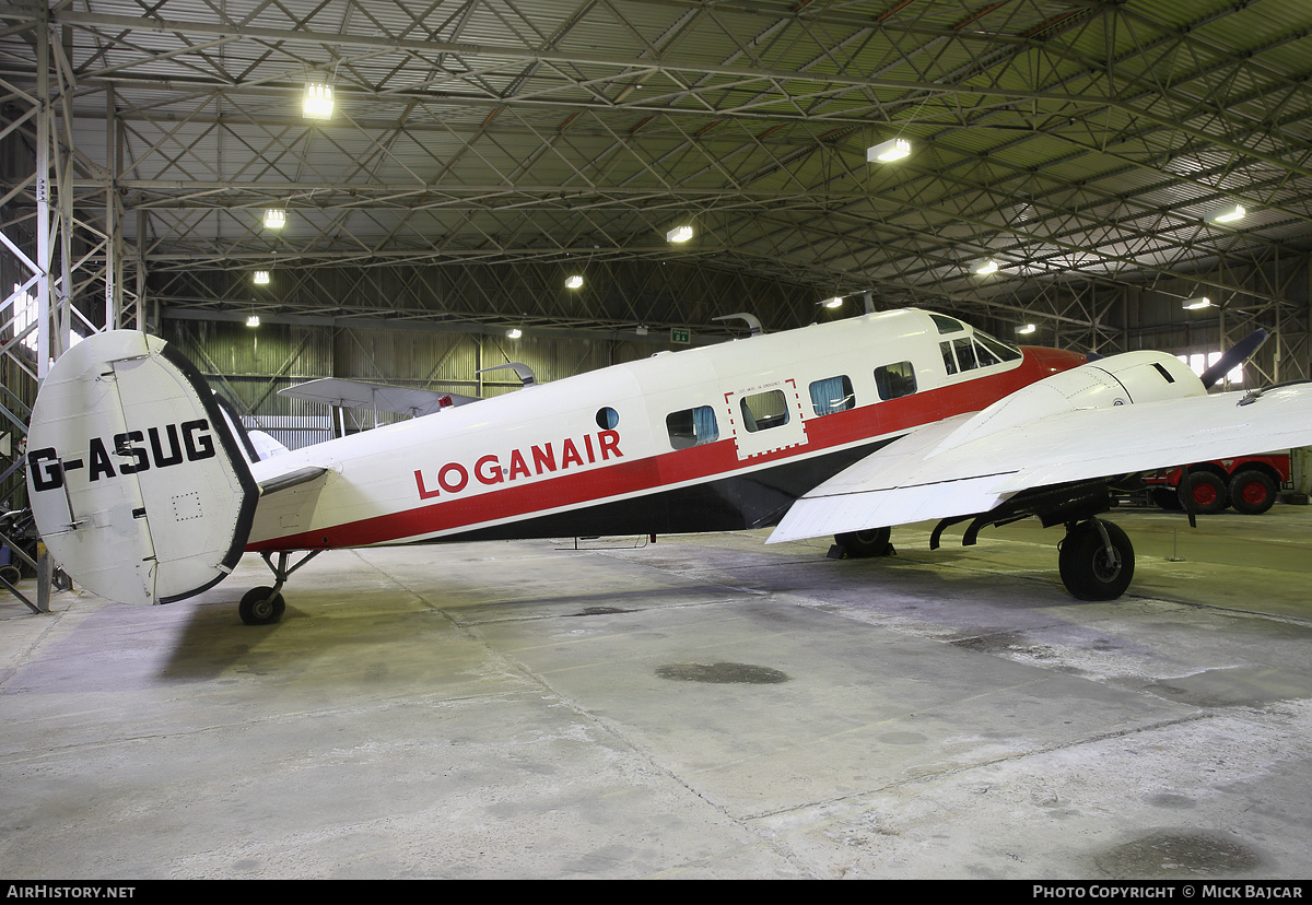 Aircraft Photo of G-ASUG | Beech E18S-9700 | Loganair | AirHistory.net #300680