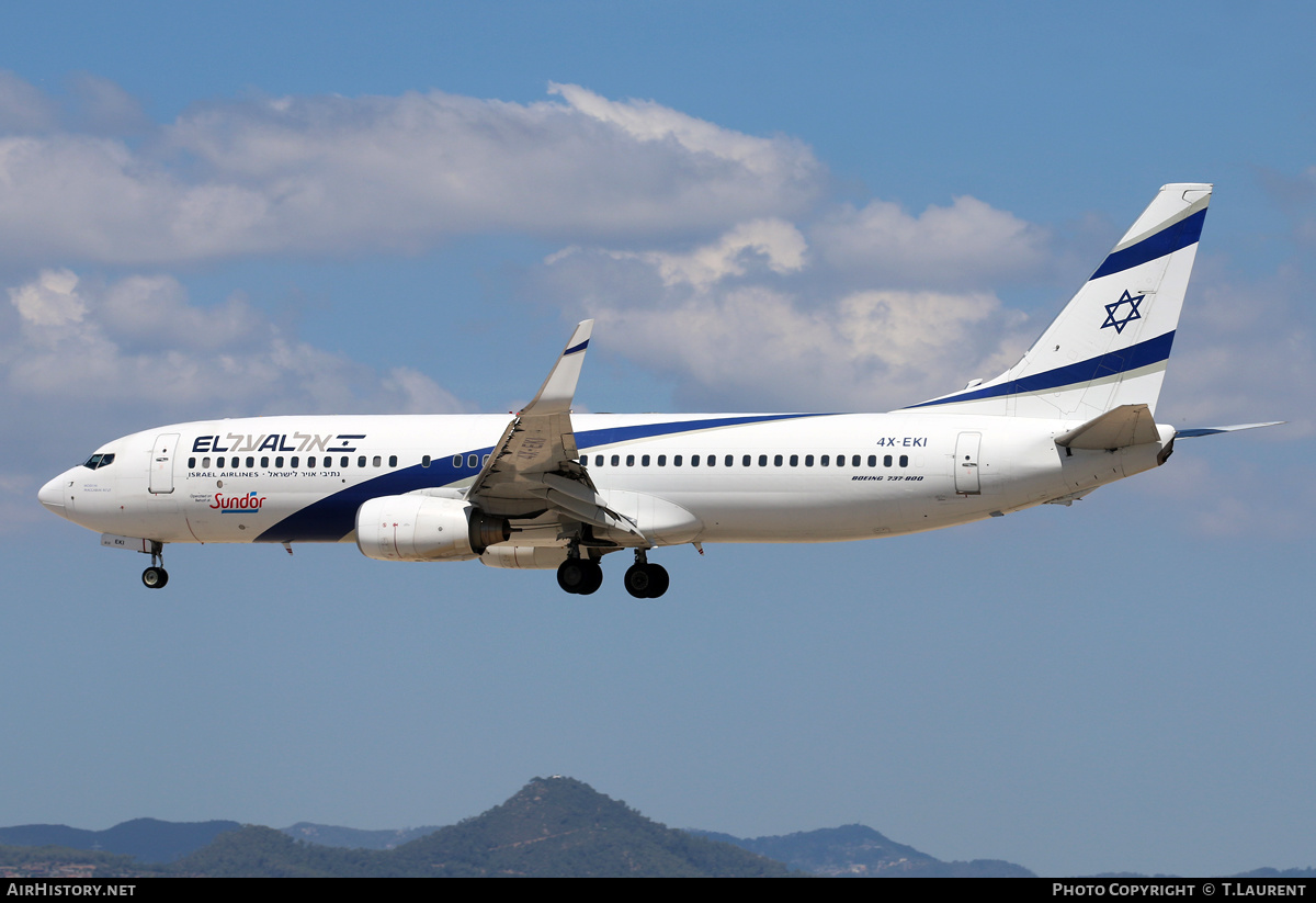Aircraft Photo of 4X-EKI | Boeing 737-86N | El Al Israel Airlines | AirHistory.net #300700