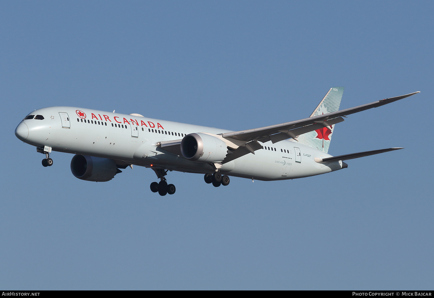 Aircraft Photo of C-FGDT | Boeing 787-9 Dreamliner | Air Canada | AirHistory.net #300715