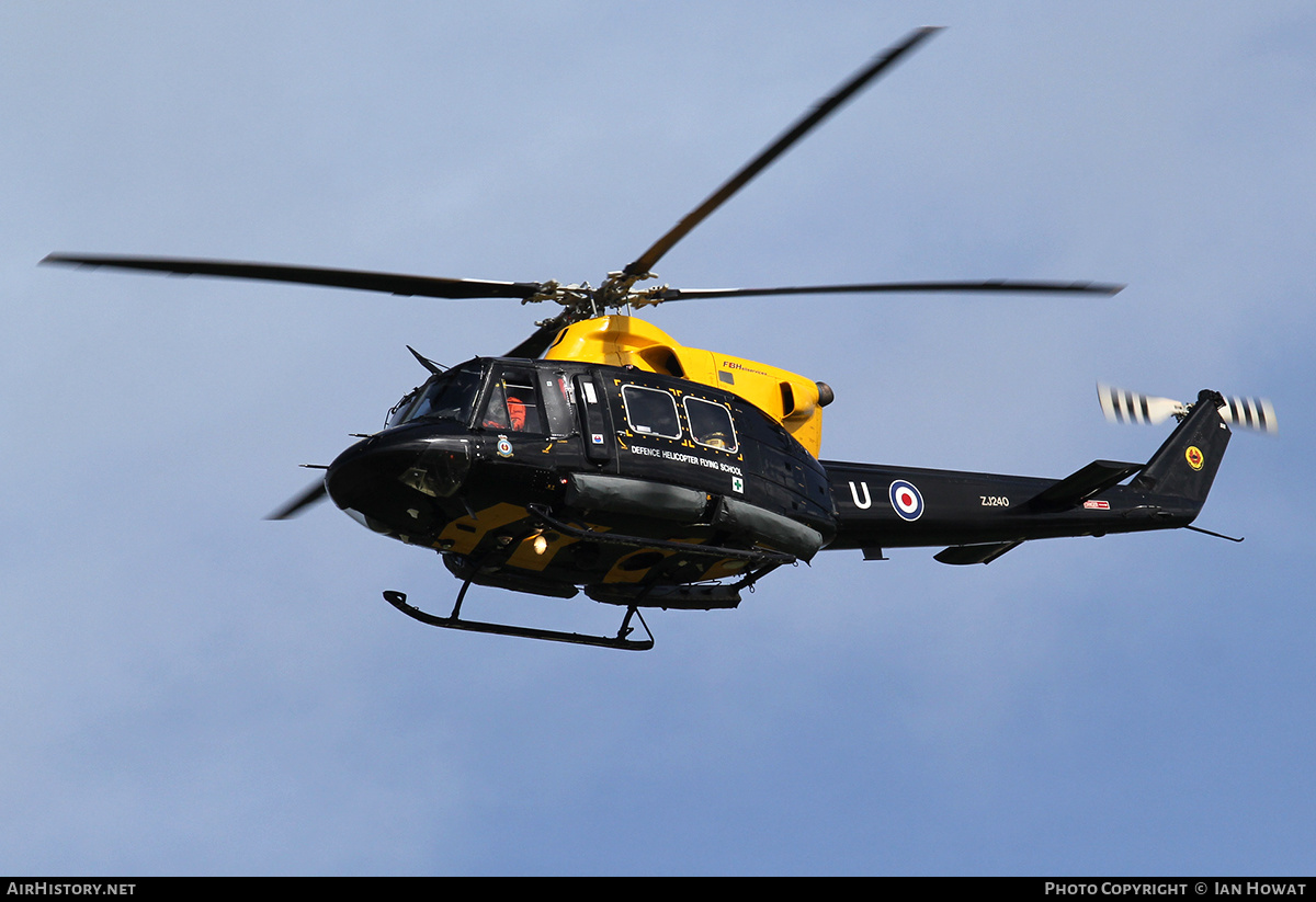 Aircraft Photo of ZJ240 | Bell 412EP Griffin HT1 | UK - Air Force | AirHistory.net #300717