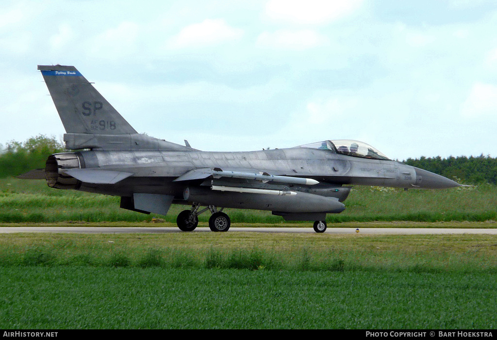 Aircraft Photo of 92-3918 / AF92-918 | Lockheed F-16CJ Fighting Falcon | USA - Air Force | AirHistory.net #300724