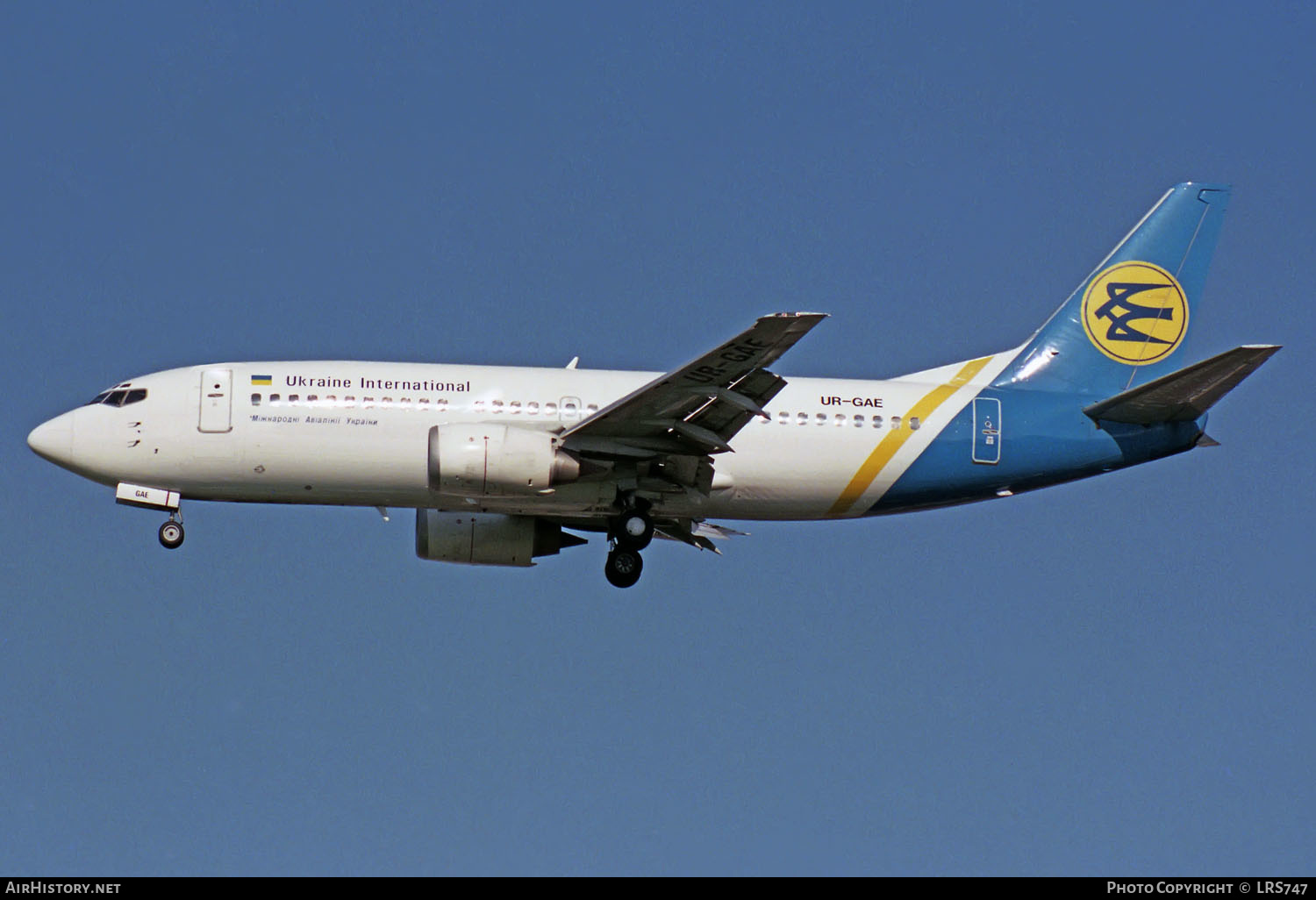 Aircraft Photo of UR-GAE | Boeing 737-3Y0 | Ukraine International Airlines | AirHistory.net #300753