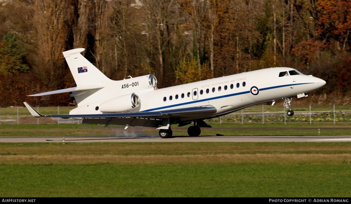 Aircraft Photo of A56-001 | Dassault Falcon 7X | Australia - Air Force | AirHistory.net #300764