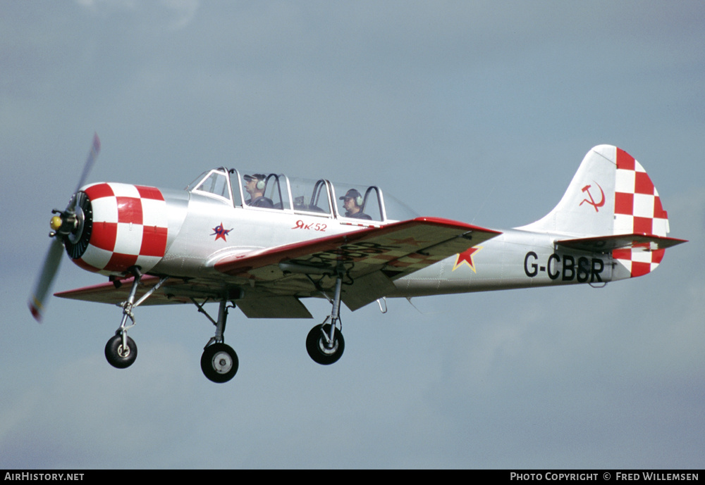 Aircraft Photo of G-CBSR | Yakovlev Yak-52 | AirHistory.net #300793