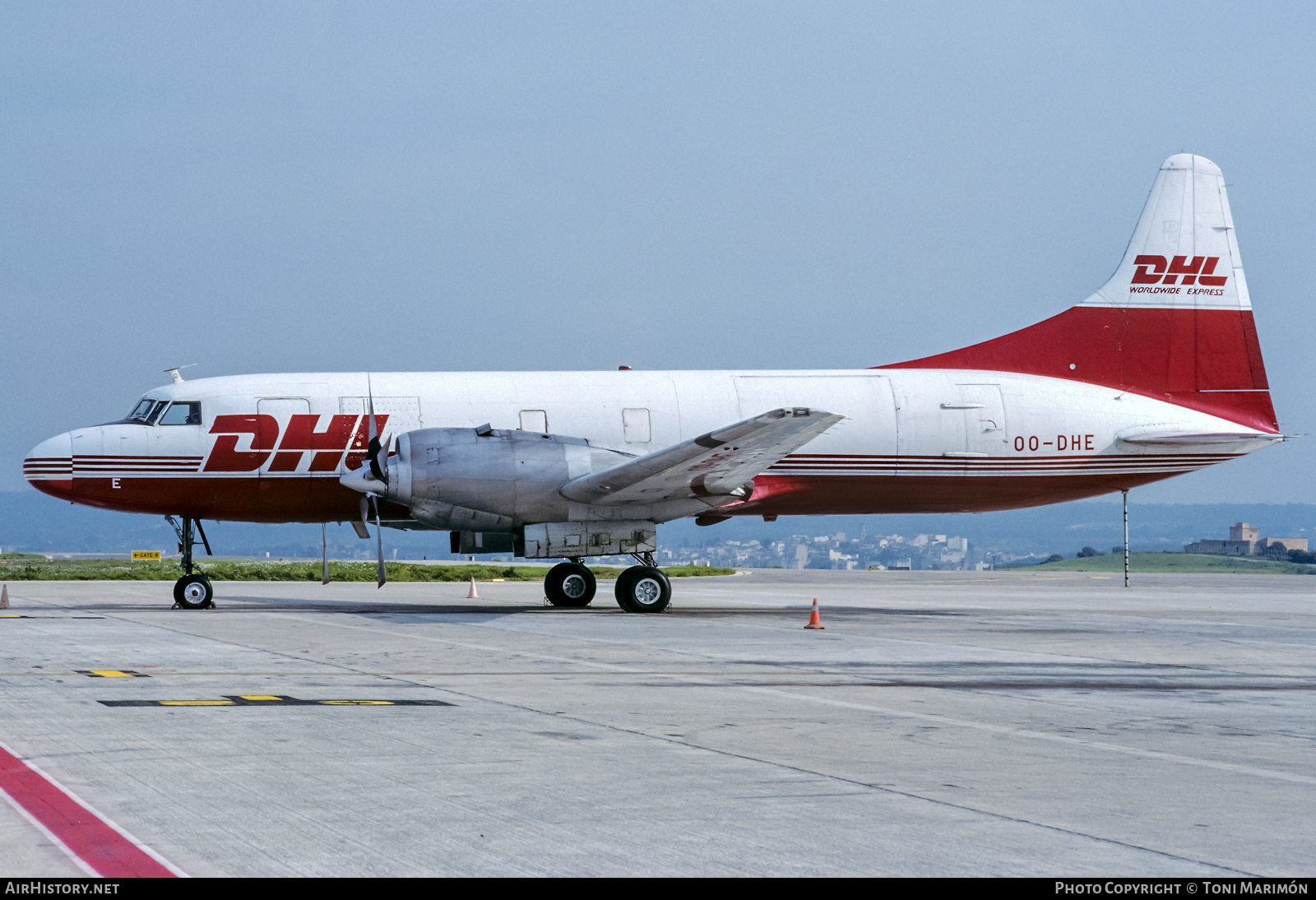 Aircraft Photo of OO-DHE | Convair 580 | DHL Worldwide Express | AirHistory.net #300816