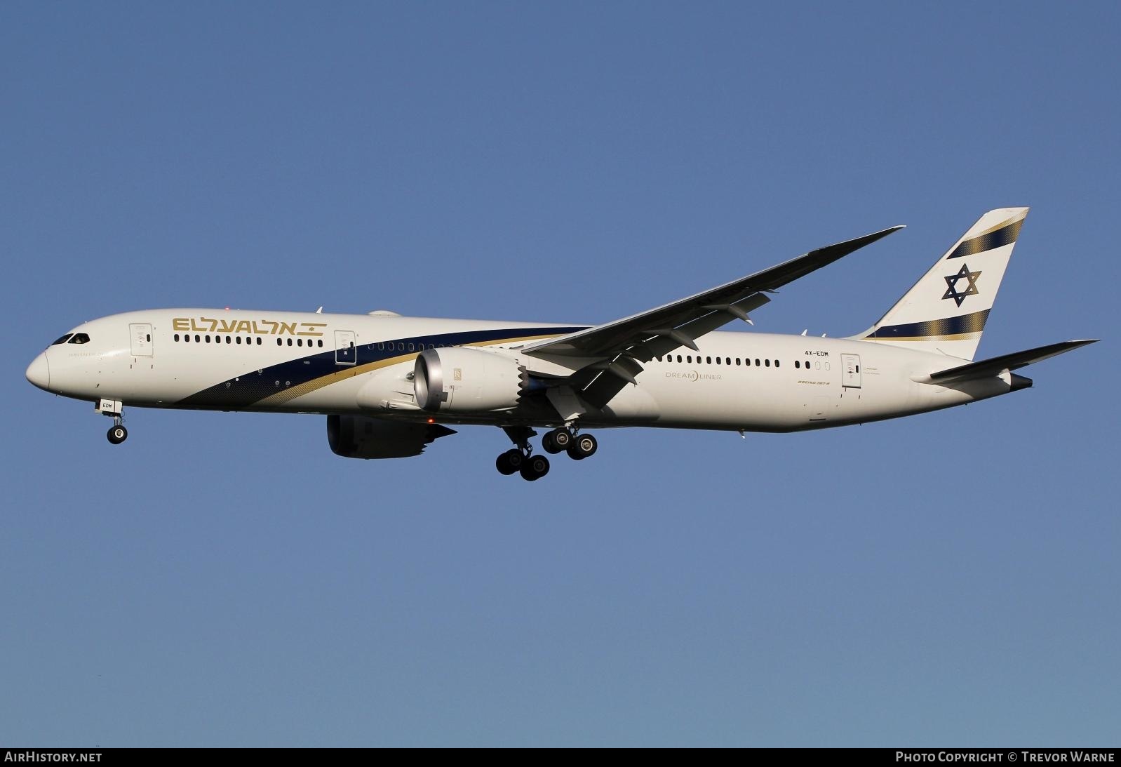Aircraft Photo of 4X-EDM | Boeing 787-9 Dreamliner | El Al Israel Airlines | AirHistory.net #300852