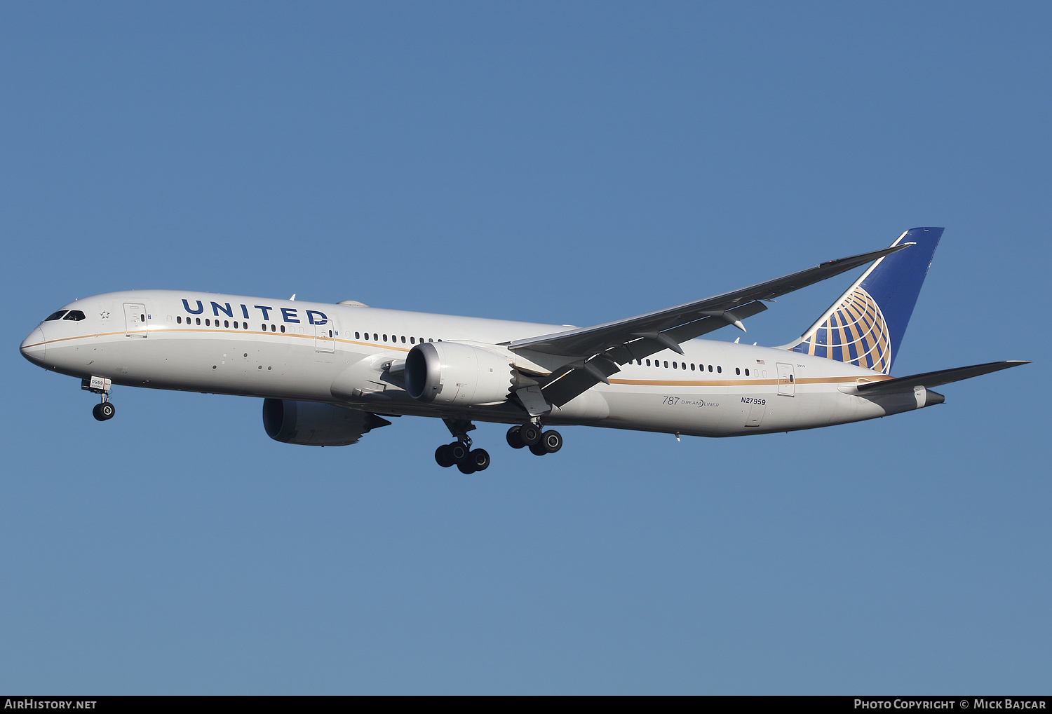 Aircraft Photo of N27959 | Boeing 787-9 Dreamliner | United Airlines | AirHistory.net #300862