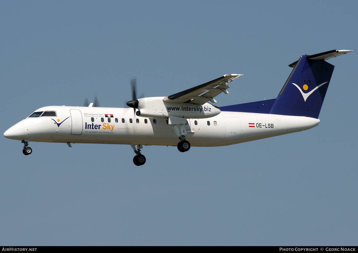 Aircraft Photo of OE-LSB | Bombardier DHC-8-314Q Dash 8 | InterSky | AirHistory.net #300884