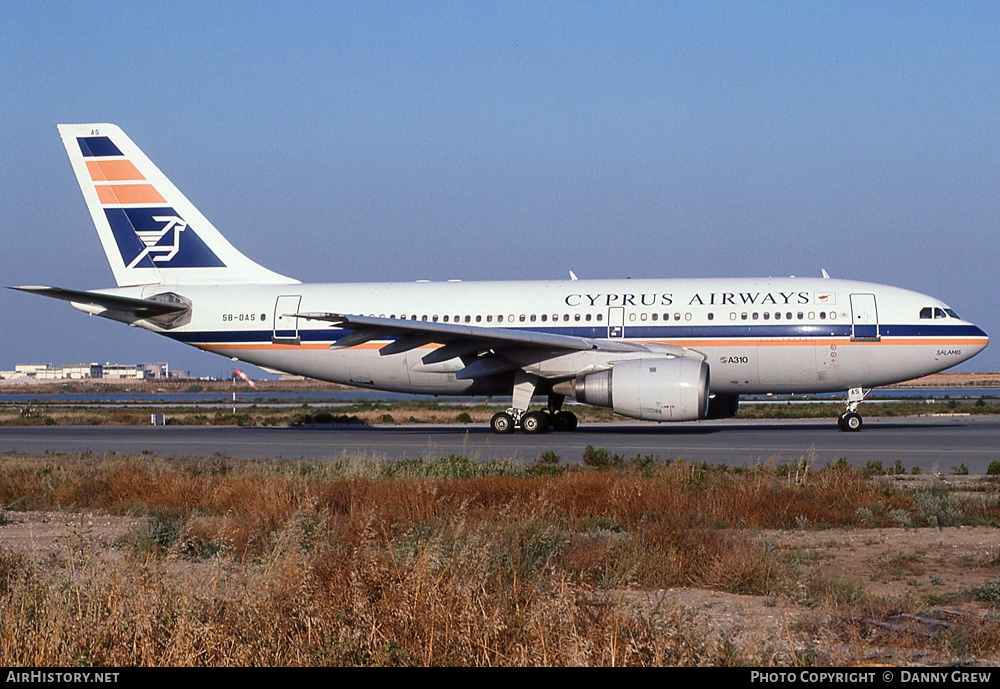 Aircraft Photo of 5B-DAS | Airbus A310-203 | Cyprus Airways | AirHistory.net #300923