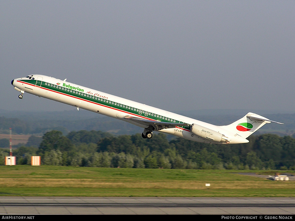 Aircraft Photo of LZ-LDC | McDonnell Douglas MD-82 (DC-9-82) | Bulgarian Air Charter | AirHistory.net #300950