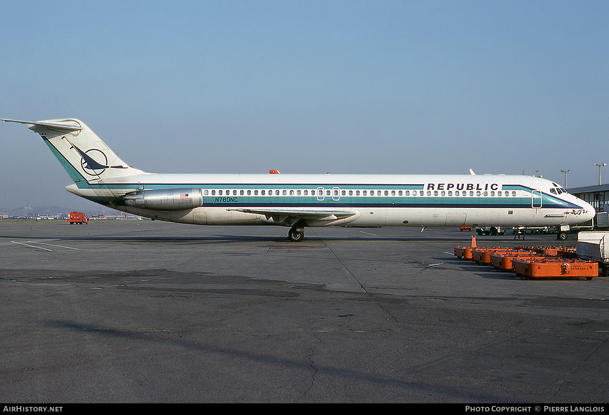 Aircraft Photo of N780NC | McDonnell Douglas DC-9-51 | Republic Airlines | AirHistory.net #300964
