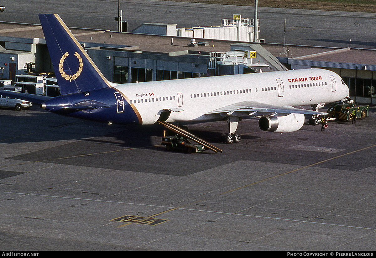 Aircraft Photo of C-GRYK | Boeing 757-236 | Canada 3000 | AirHistory.net #300974