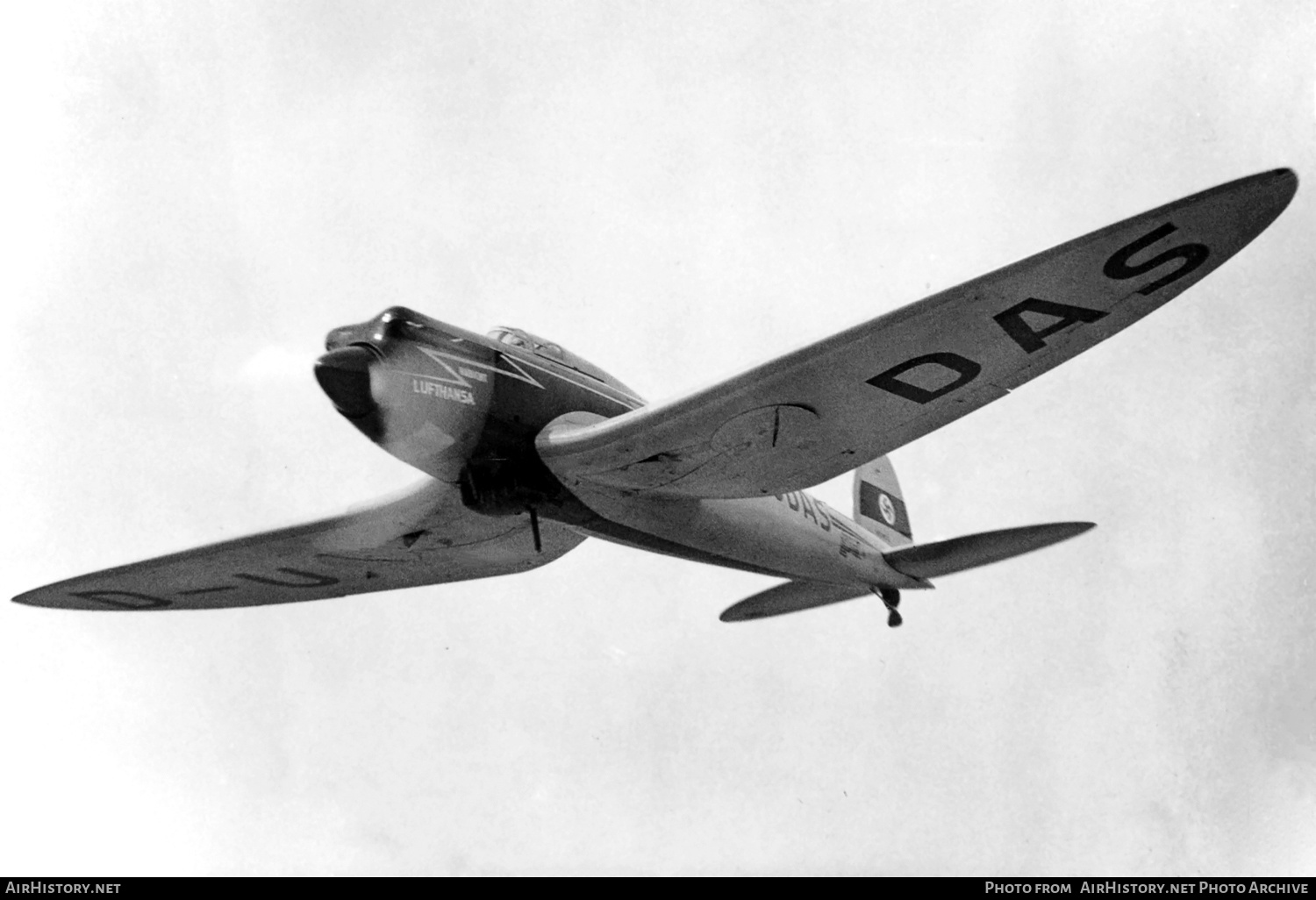 Aircraft Photo of D-UDAS | Heinkel He 70D | Deutsche Luft Hansa | AirHistory.net #300999