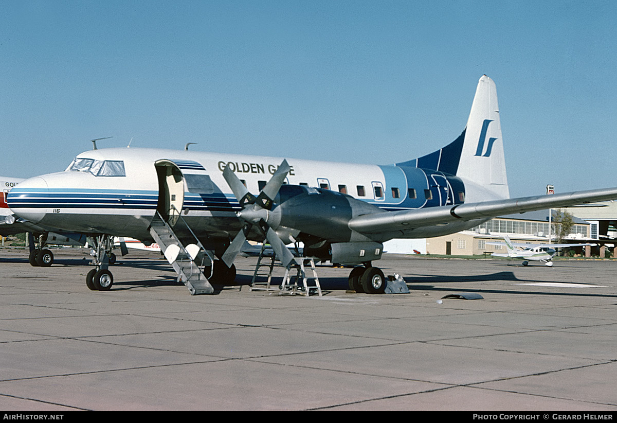 Aircraft Photo of N116GS | Convair 580 | Golden Gate Airlines | AirHistory.net #301057