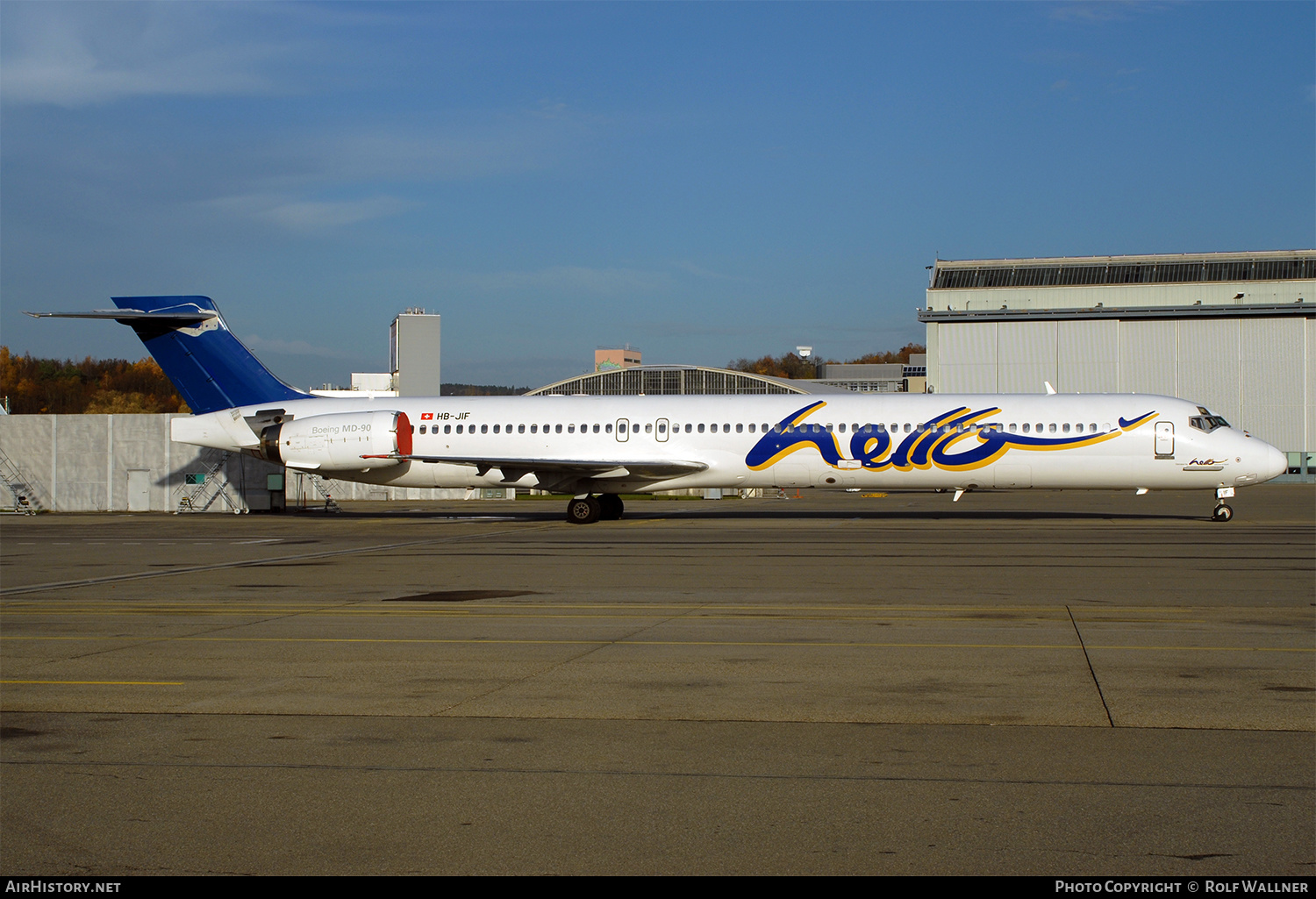 Aircraft Photo of HB-JIF | McDonnell Douglas MD-90-30 | Hello | AirHistory.net #301069