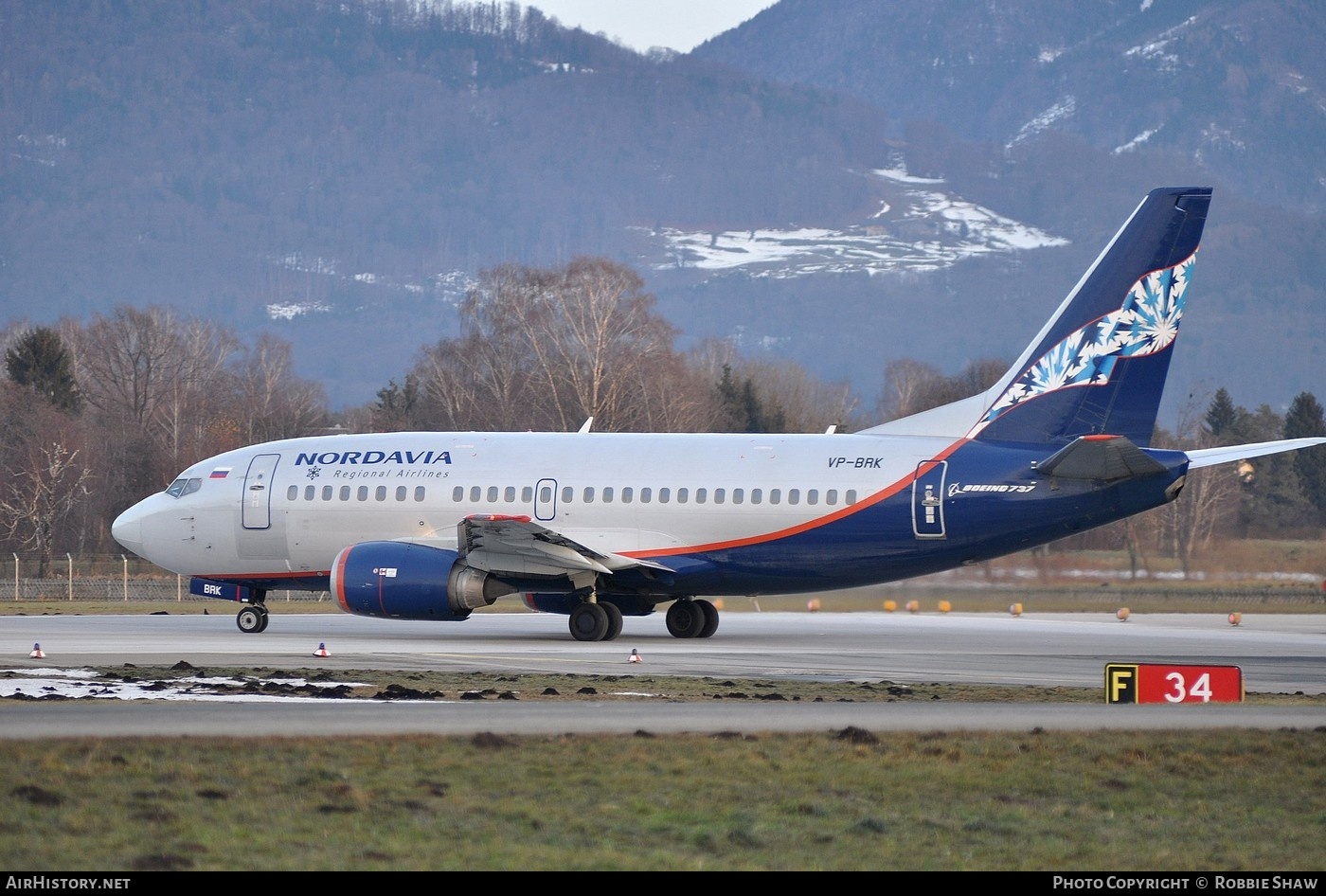 Aircraft Photo of VP-BRK | Boeing 737-5Y0 | Nordavia - Regional Airlines | AirHistory.net #301166