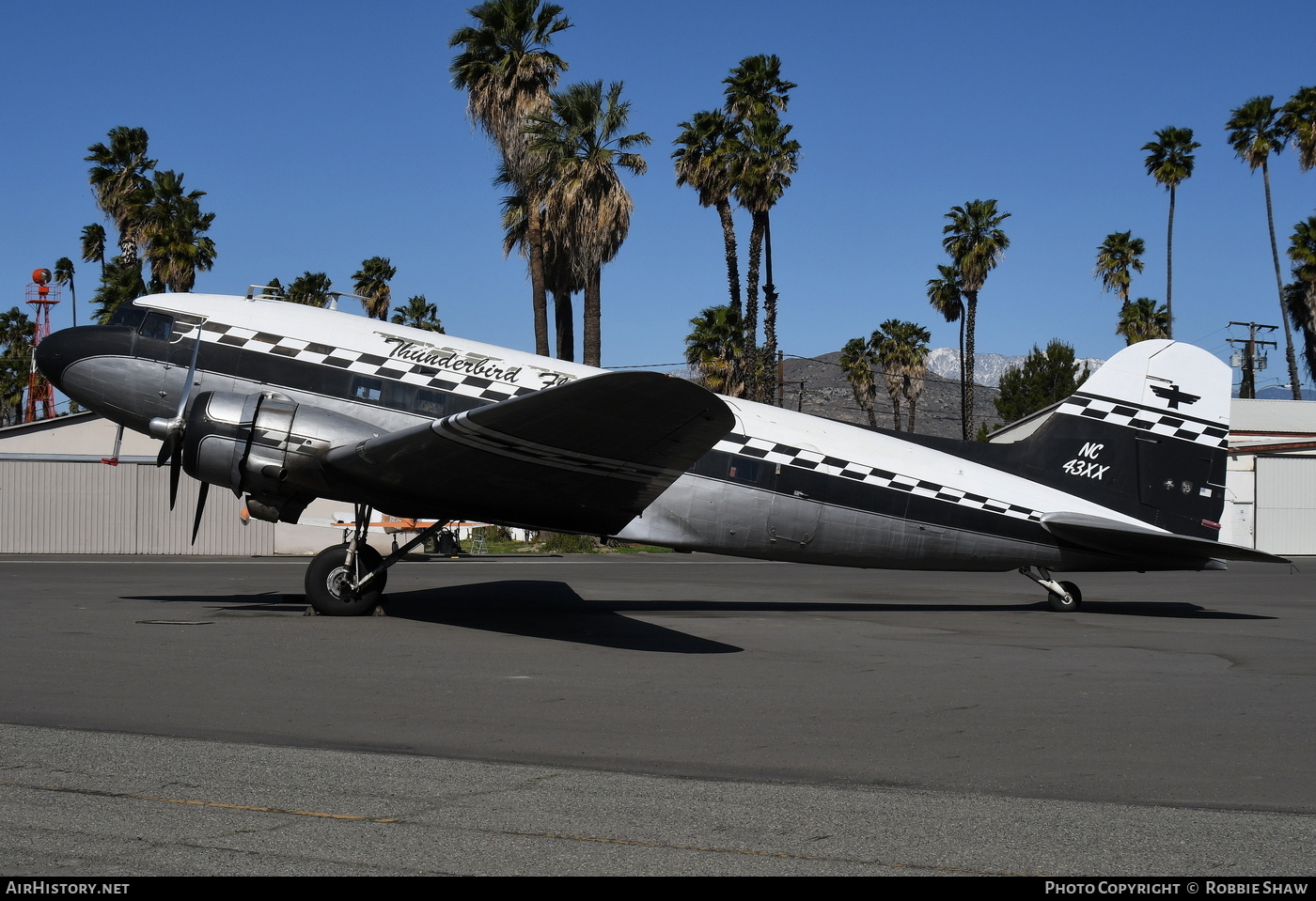 Aircraft Photo of N43XX / NC43XX | Douglas C-53D Skytrooper | Thunderbird Flying Service | AirHistory.net #301168
