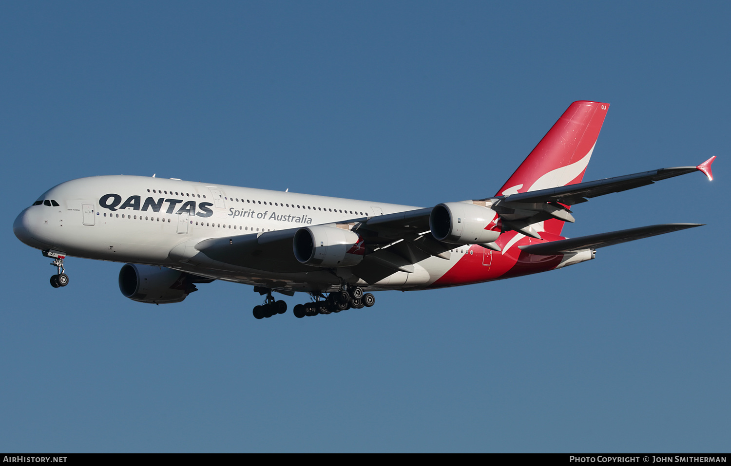 Aircraft Photo of VH-OQJ | Airbus A380-842 | Qantas | AirHistory.net #301177