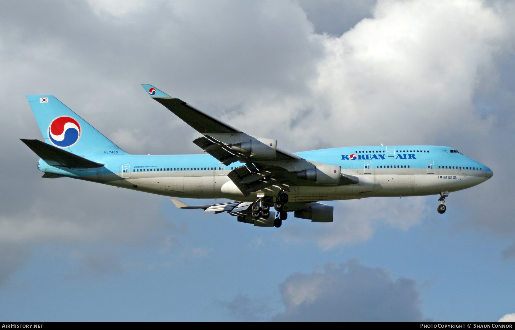 Aircraft Photo of HL7483 | Boeing 747-4B5 | Korean Air | AirHistory.net #301178