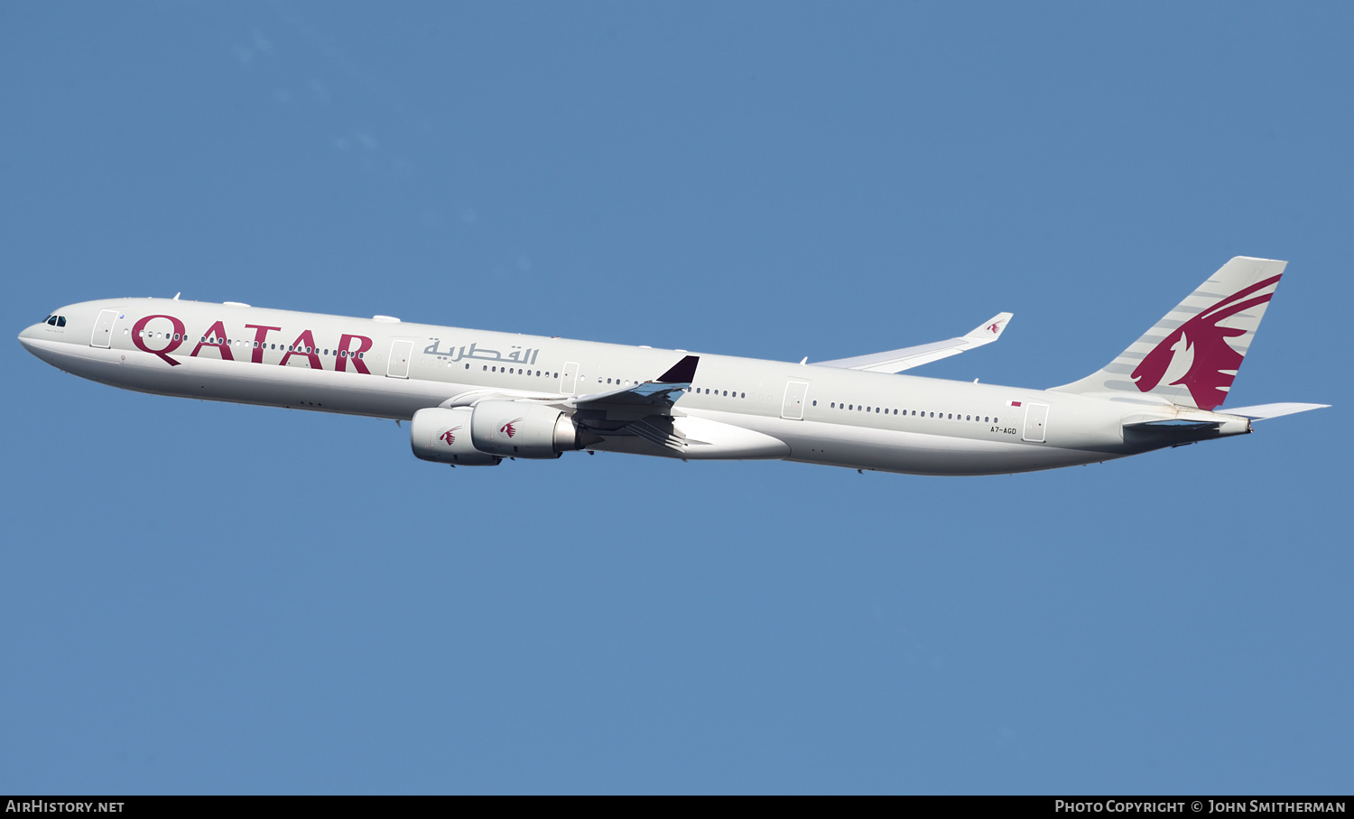 Aircraft Photo of A7-AGD | Airbus A340-642 | Qatar Airways | AirHistory.net #301190