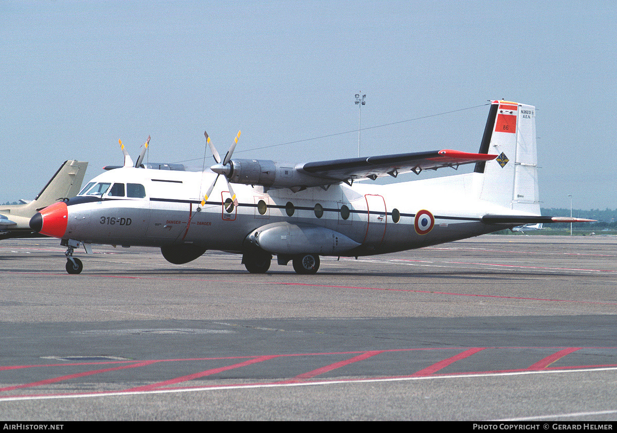 Aircraft Photo of 86 | Aerospatiale N-262D-51 AEN Fregate | France - Air Force | AirHistory.net #301201