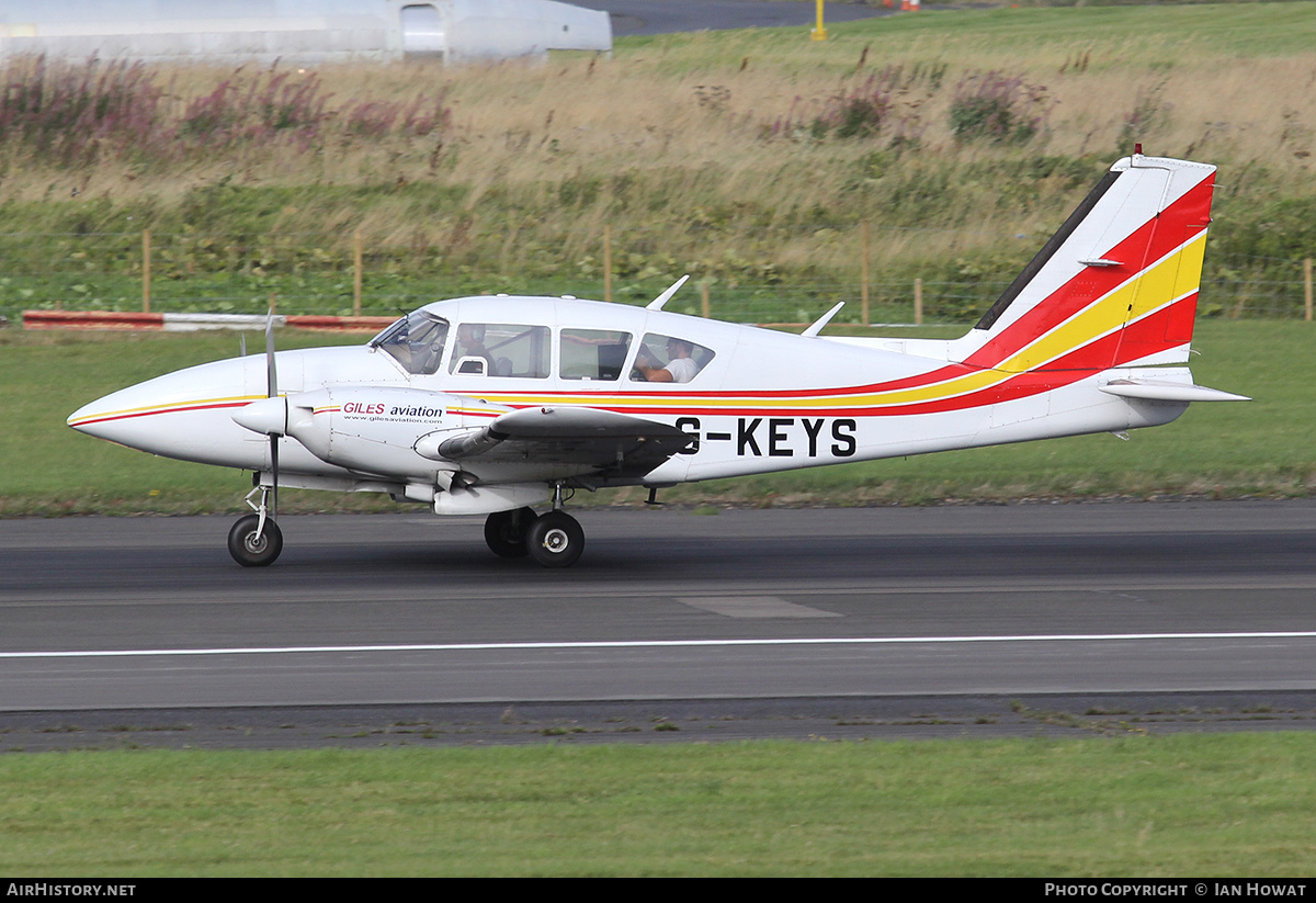 Aircraft Photo of G-KEYS | Piper PA-23-250 Aztec F | Giles Aviation | AirHistory.net #301237