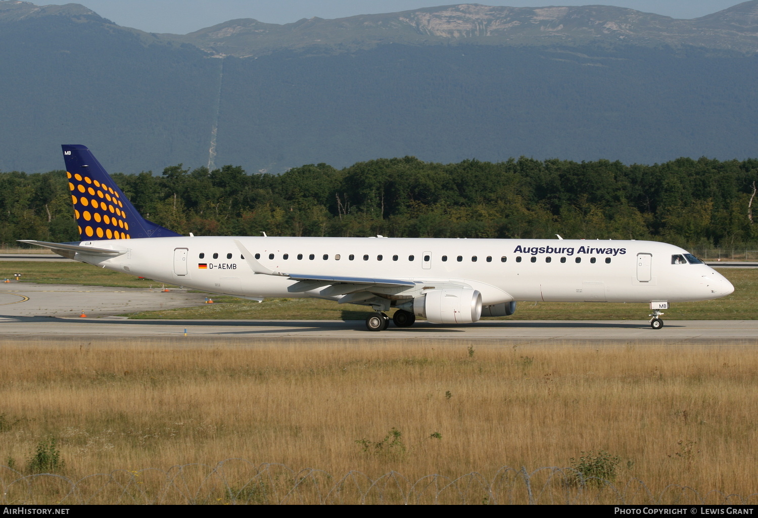Aircraft Photo of D-AEMB | Embraer 195LR (ERJ-190-200LR) | Augsburg Airways | AirHistory.net #301243