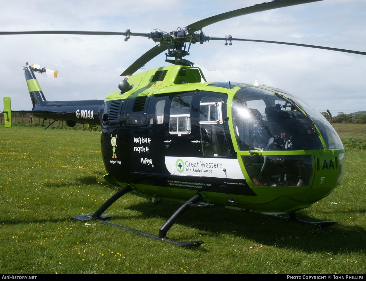 Aircraft Photo of G-NDAA | MBB BO-105DBS-4 | Great Western Air Ambulance | AirHistory.net #301278