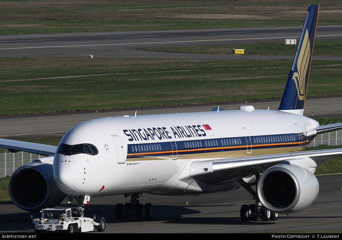 Aircraft Photo of 9V-SML | Airbus A350-941 | Singapore Airlines | AirHistory.net #301285