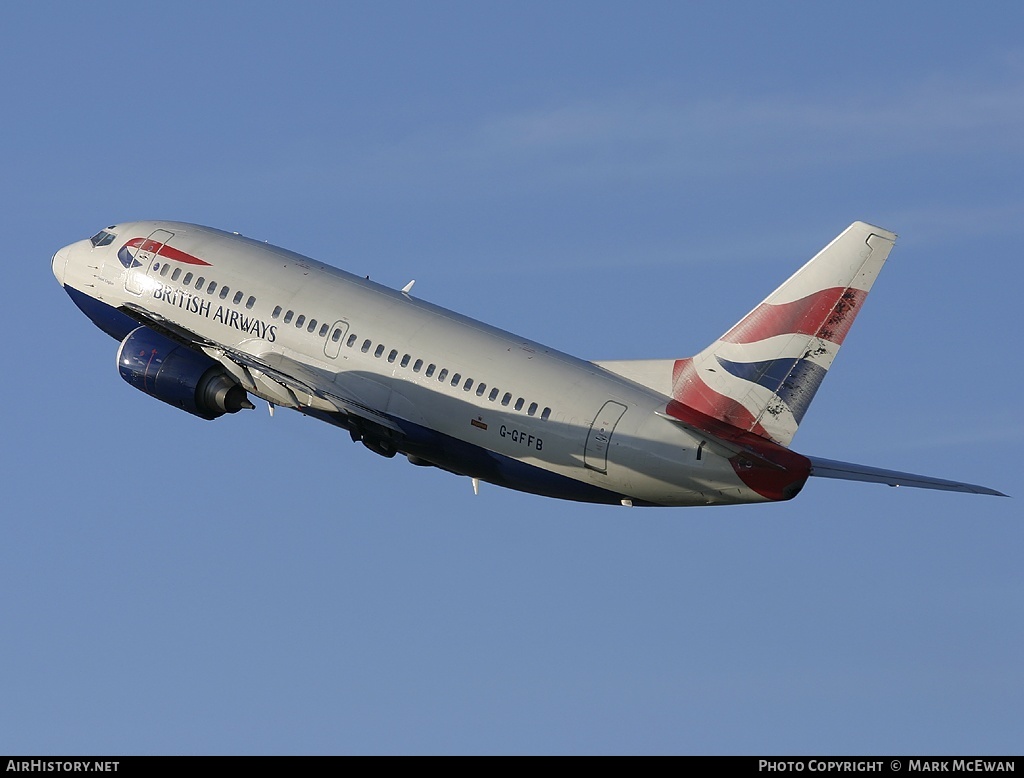 Aircraft Photo of G-GFFB | Boeing 737-505 | British Airways | AirHistory.net #301298