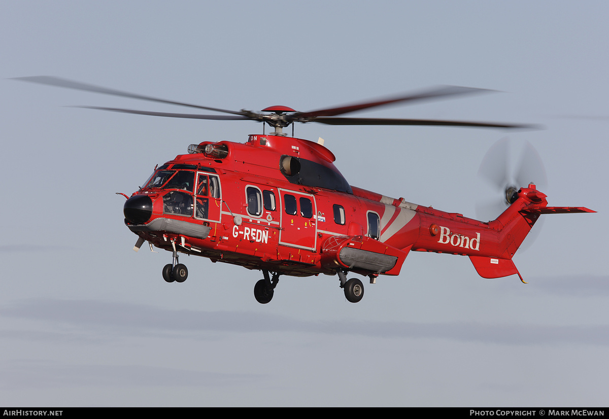 Aircraft Photo of G-REDN | Eurocopter AS-332L2 Super Puma Mk2 | Bond Offshore Helicopters | AirHistory.net #301346