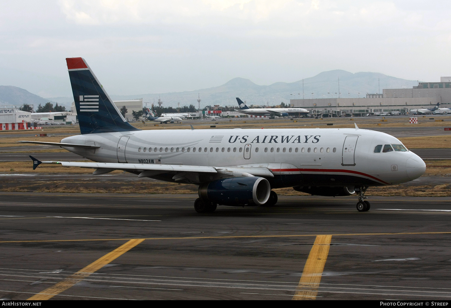 Aircraft Photo of N802AW | Airbus A319-132 | US Airways | AirHistory.net #301398