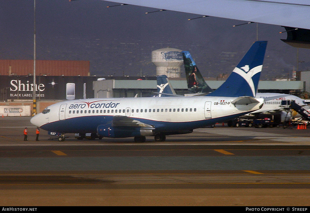 Aircraft Photo of OB-1837-P | Boeing 737-230/Adv | Aero Cóndor Perú | AirHistory.net #301420