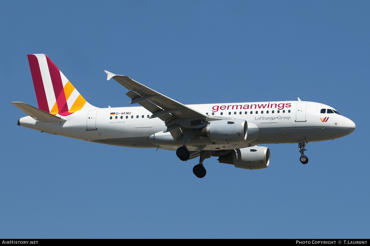 Aircraft Photo of D-AKNU | Airbus A319-112 | Germanwings | AirHistory.net #301435