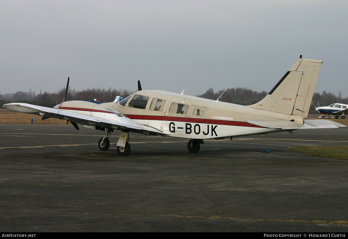Aircraft Photo of G-BOJK | Piper PA-34-220T Seneca III | Redhill Charters | AirHistory.net #301458