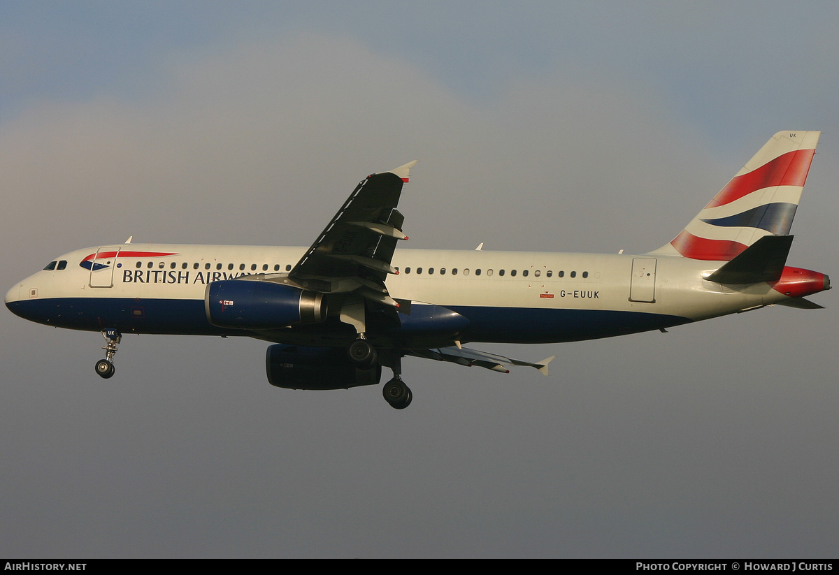Aircraft Photo of G-EUUK | Airbus A320-232 | British Airways | AirHistory.net #301478