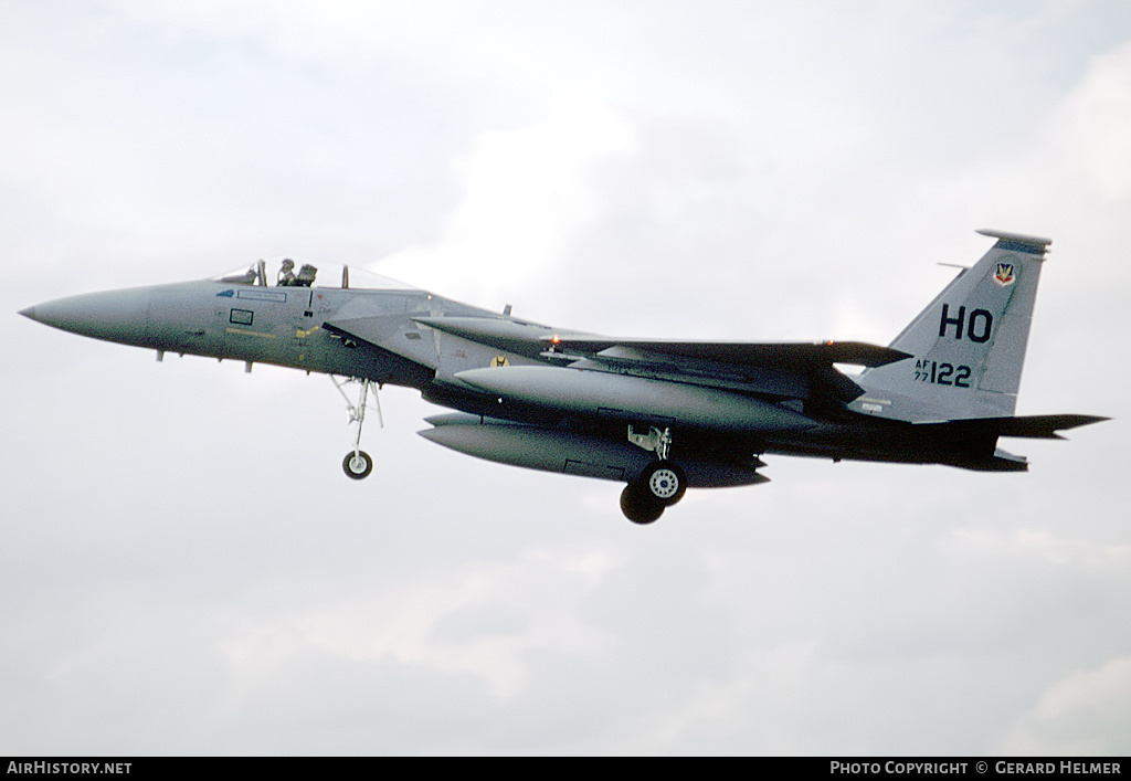 Aircraft Photo of 77-0122 / AF77-122 | McDonnell Douglas F-15A Eagle | USA - Air Force | AirHistory.net #301488