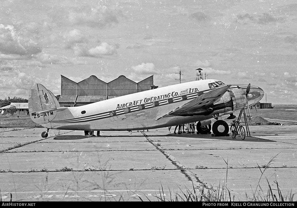 Aircraft Photo of ZS-ATM | Lockheed 18-08 Lodestar | Aircraft Operating Company Aerial Surveys | AirHistory.net #301509
