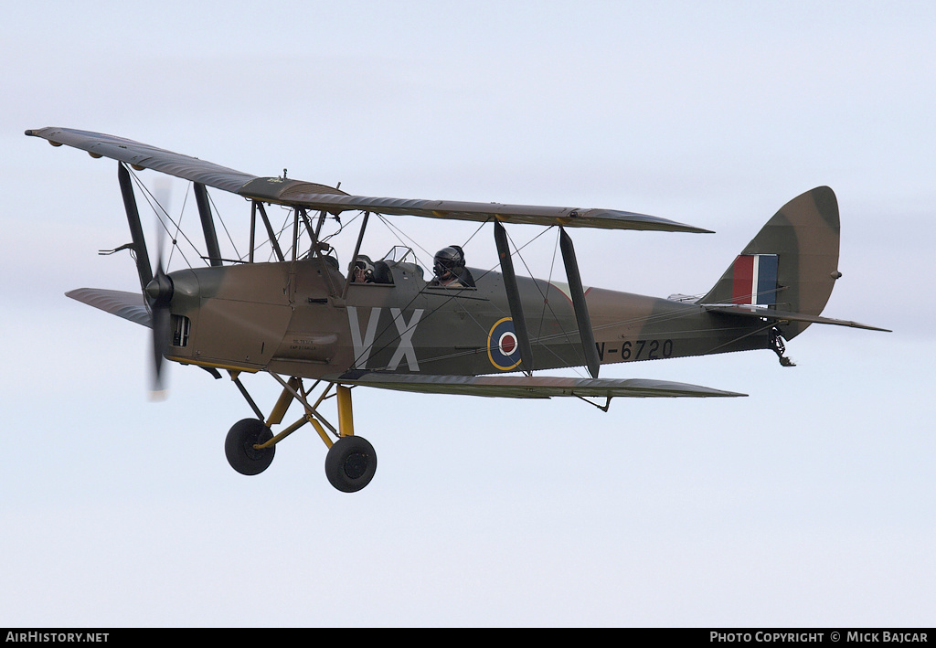 Aircraft Photo of G-BYTN / N6720 | De Havilland D.H. 82A Tiger Moth II | UK - Air Force | AirHistory.net #301517