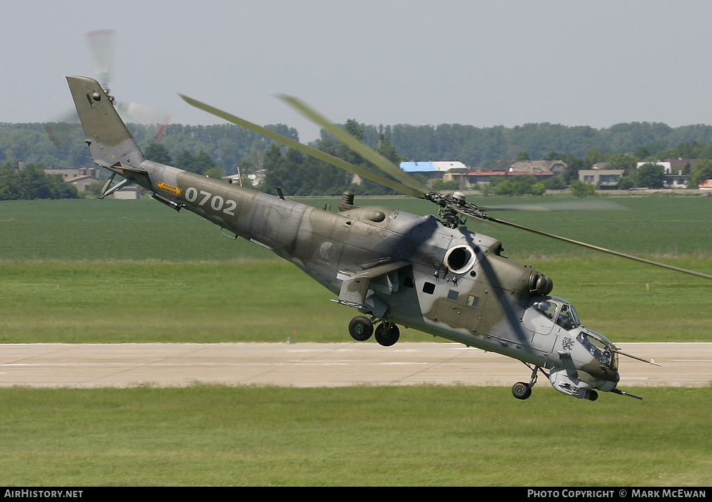 Aircraft Photo of 0702 | Mil Mi-24V | Czechia - Air Force | AirHistory.net #301556
